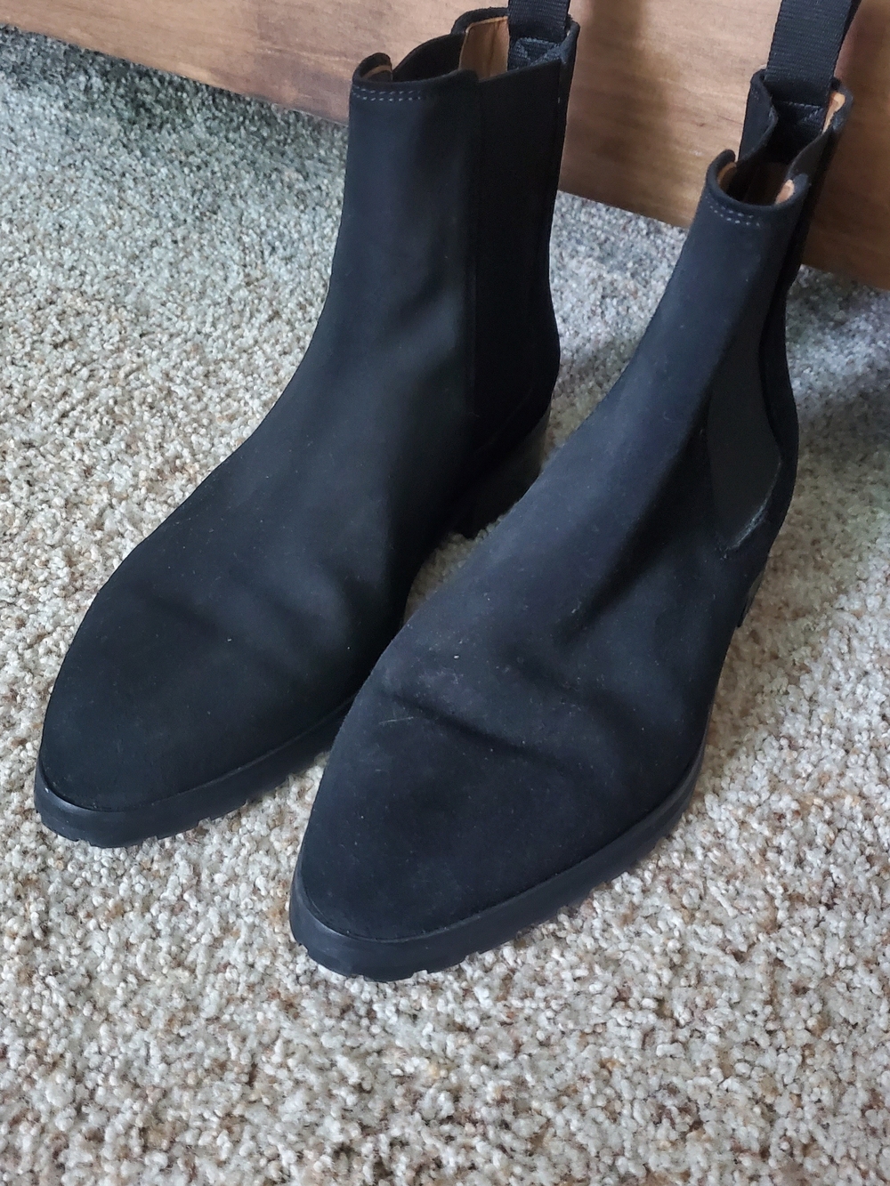 Margaux Chelsea Boot, Black Suede, 8.5